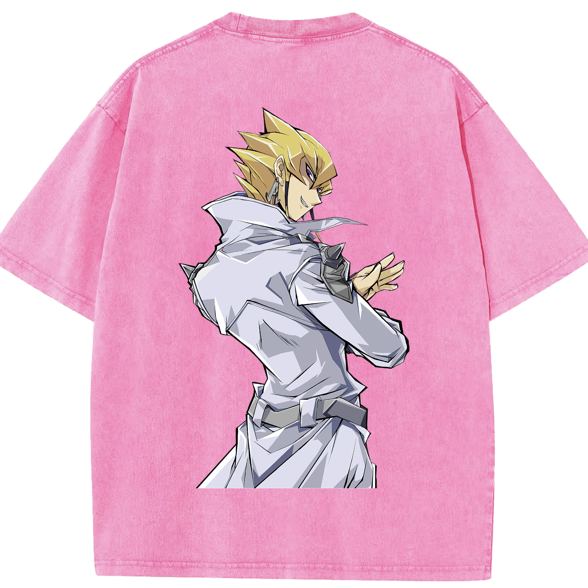 （画像用） 遊☆戯☆王 Yu-Gi-Oh! 綿100% ヴィンテージ風 半袖Tシャツ（背面プリント）